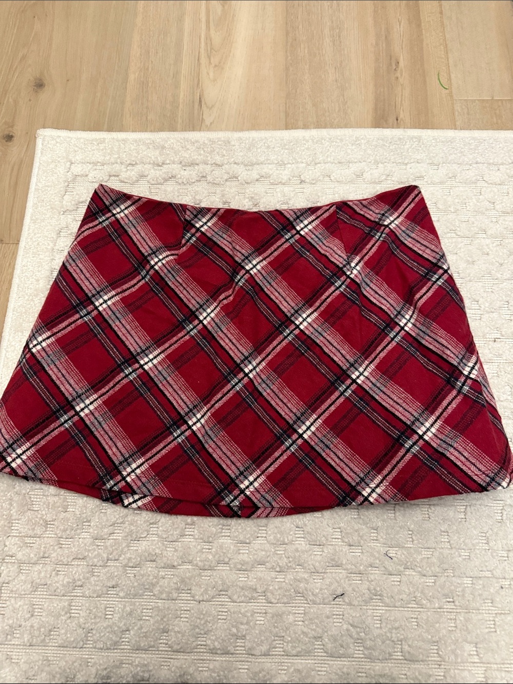 Red Plaid A-Line Women's Skirt